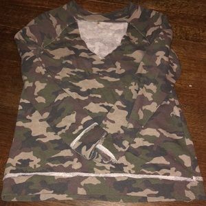 Choker style camo shirt